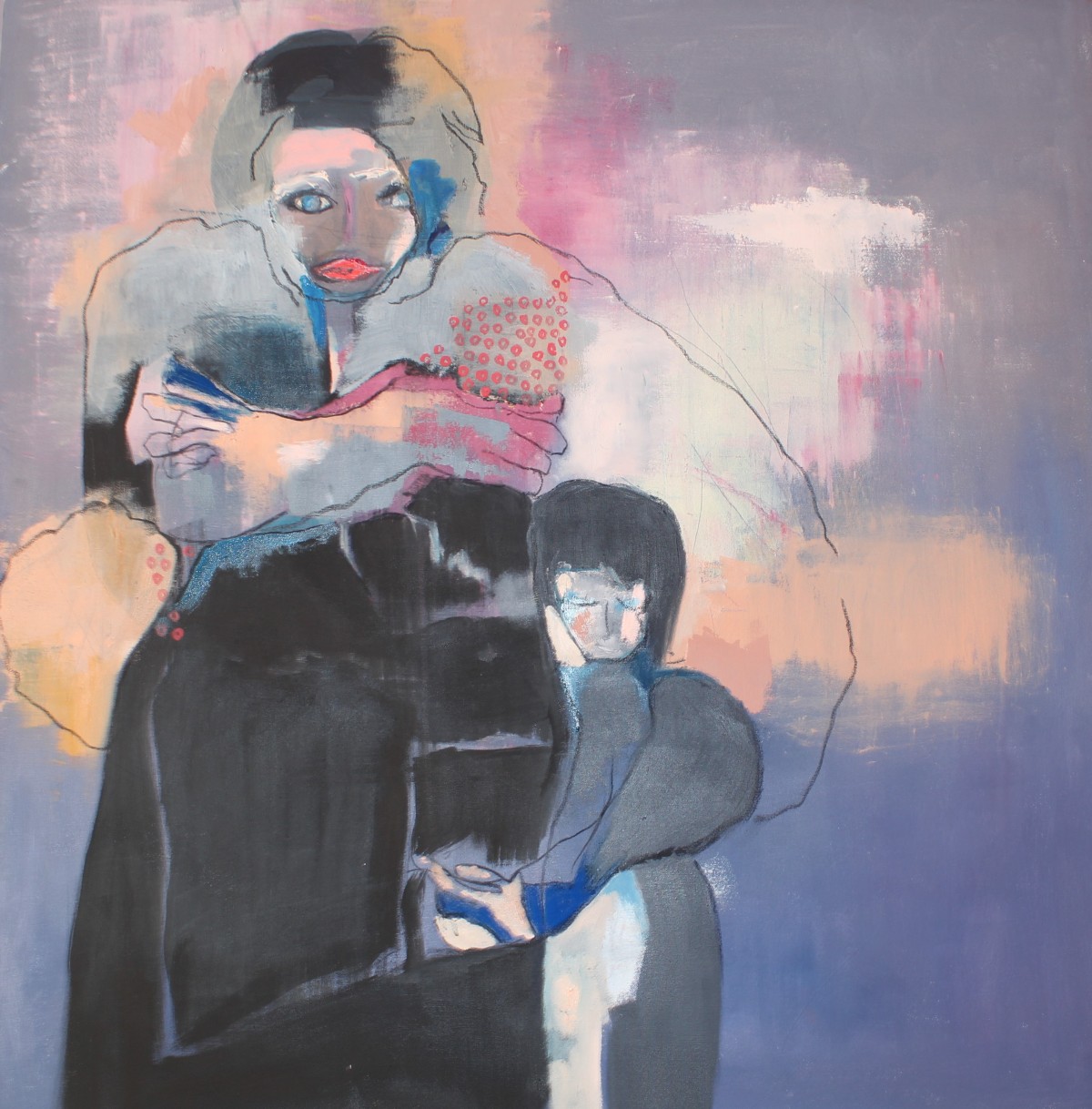 Mother & Child oil on canvas
